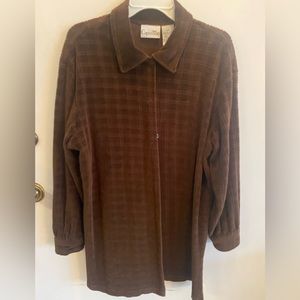 Brown suede Capistrano shirt